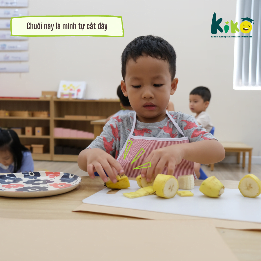 chế độ dinh dưỡng tại kiko montessori